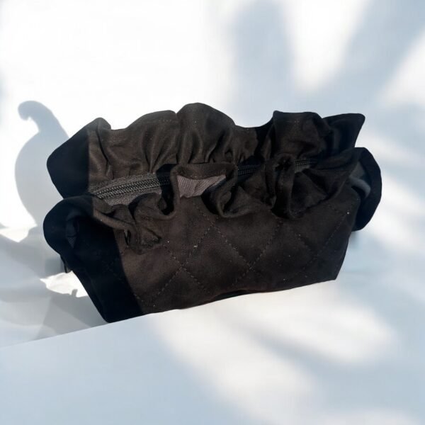 Black Quilted Small Pouch
